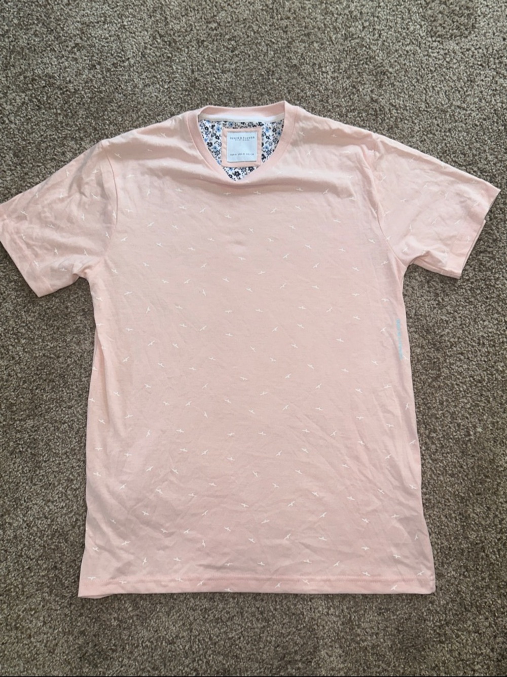 Denim & Flower Blush Pink‎ Short Sleeve Tee